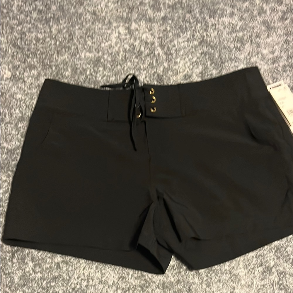 La Blanca High Waist Black Shorts